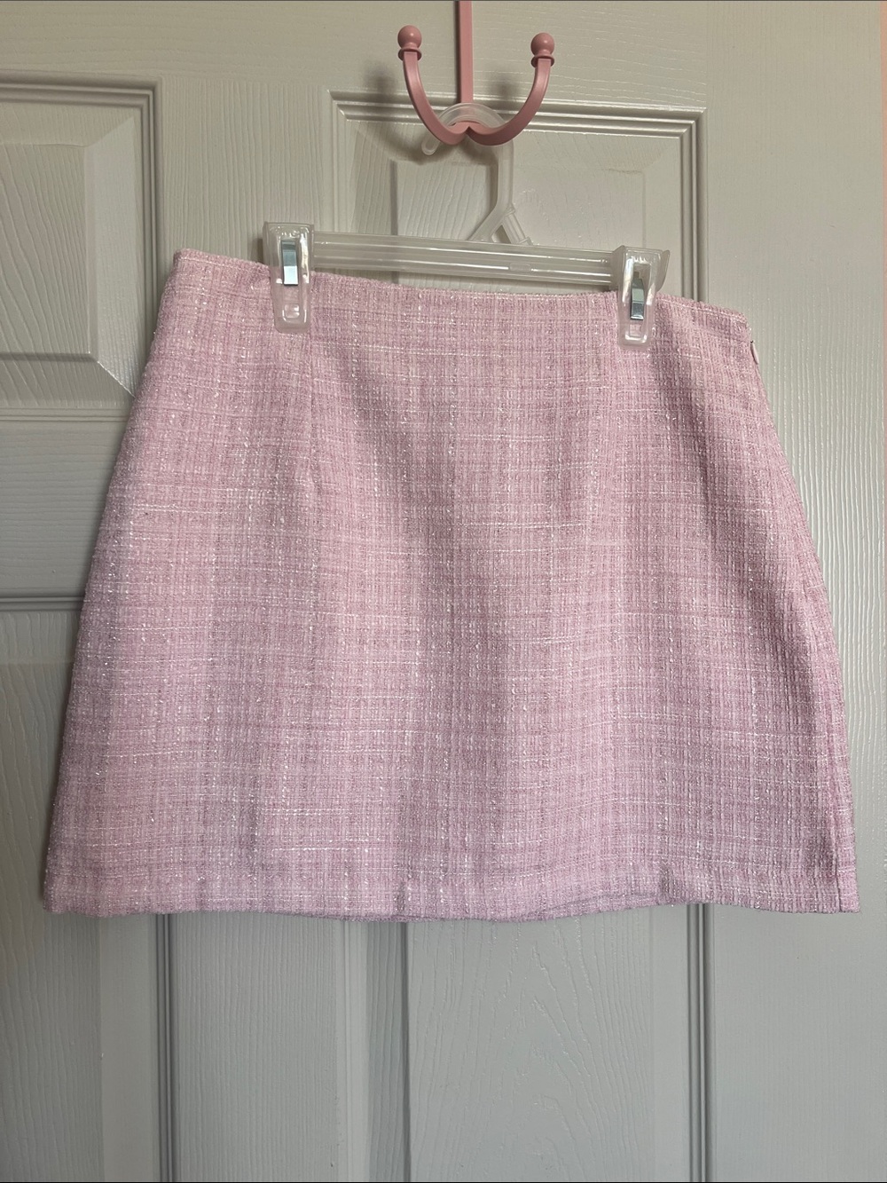 💖 NWT Francesca's Pink Tweed Mini Skirt 💖